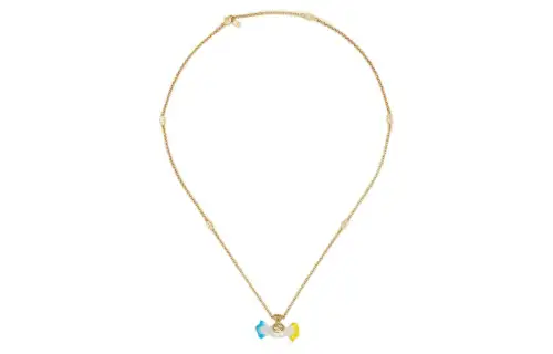 GUCCI Interlocking Metal Necklaces Women's