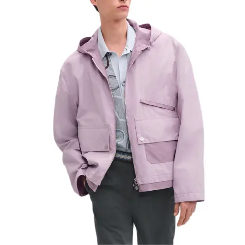 HERMES Jackets & Coats Men's Purple