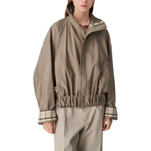Bottega Veneta SS25 Jackets & Coats Women's Dark Beige