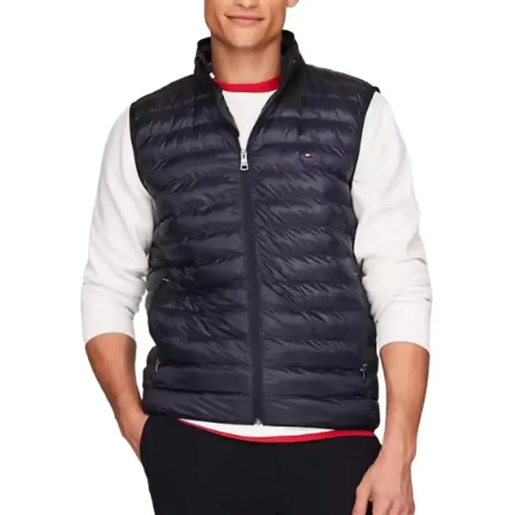 Tommy Hilfiger Vests Men's Stand Collar Moderate Other