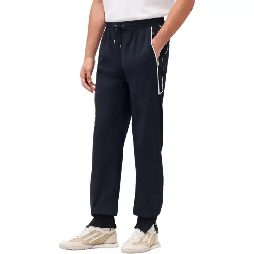 HERMES SS25 Knitted Sweatpants Men's Marine Blue