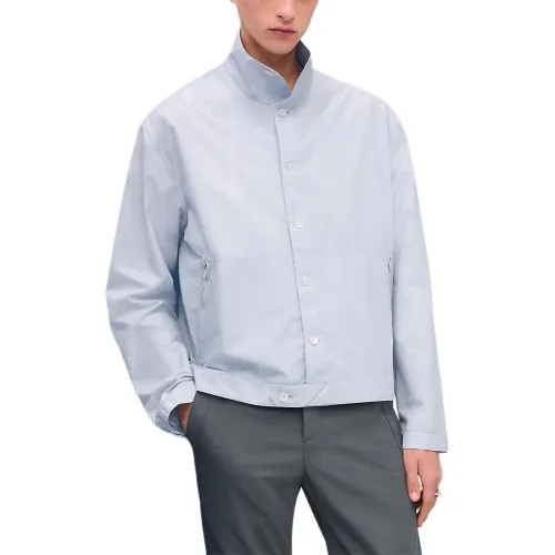 HERMES Jackets & Coats Men's Blue