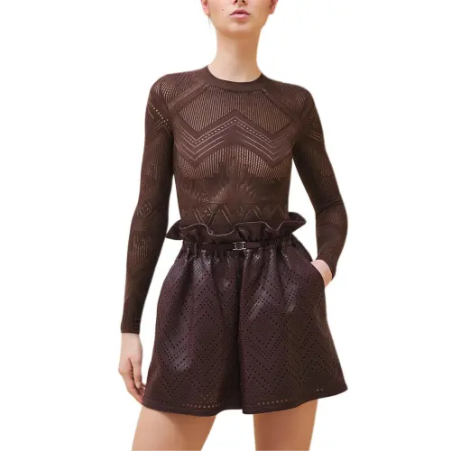HERMES Casual Shorts Women's Brown