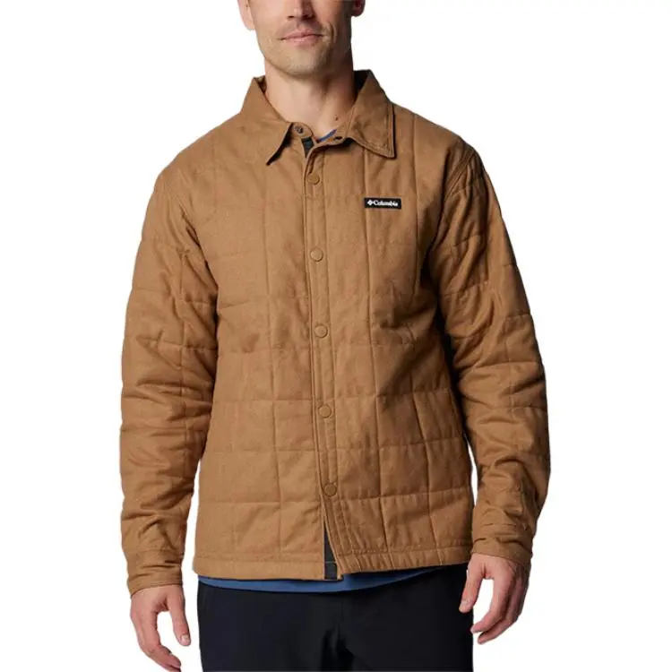 Columbia quilted button-fastening padded jacket