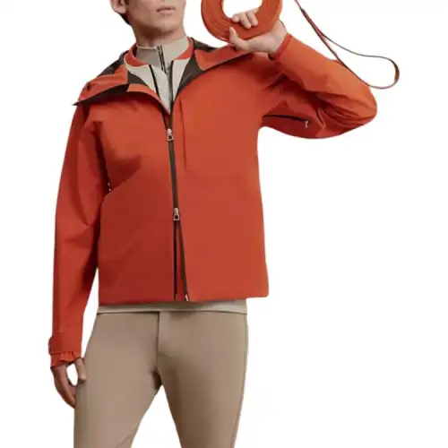 HERMES Jackets & Coats Men's Orange