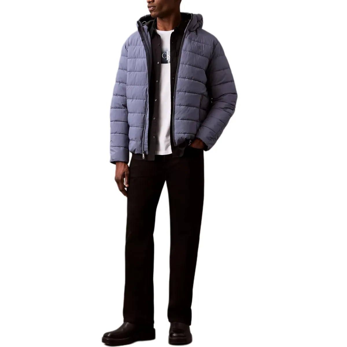 CALVIN KLEIN Puffer Jacket Men's Purple