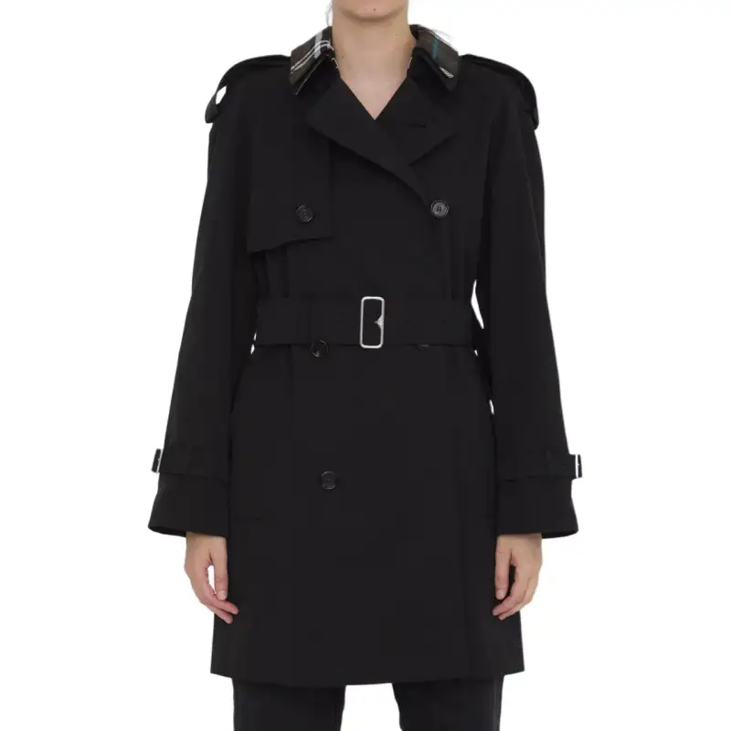 Burberry Double Breasted Belted Waist Coat