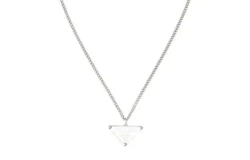 PRADA 925 Sterling Silver Necklaces Unisex Silver