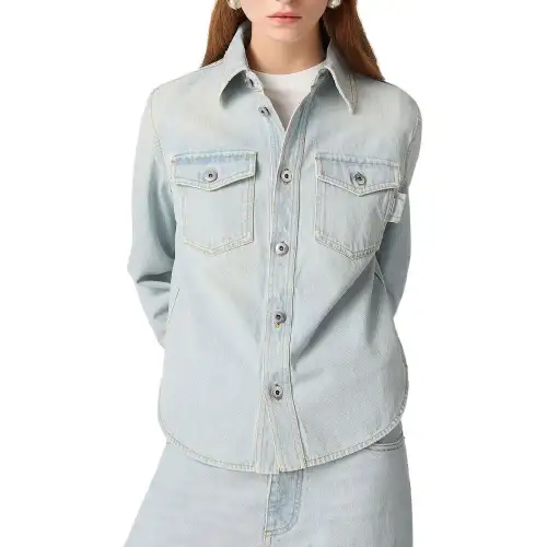 Bottega Veneta Extra Bleached Denim Shirt