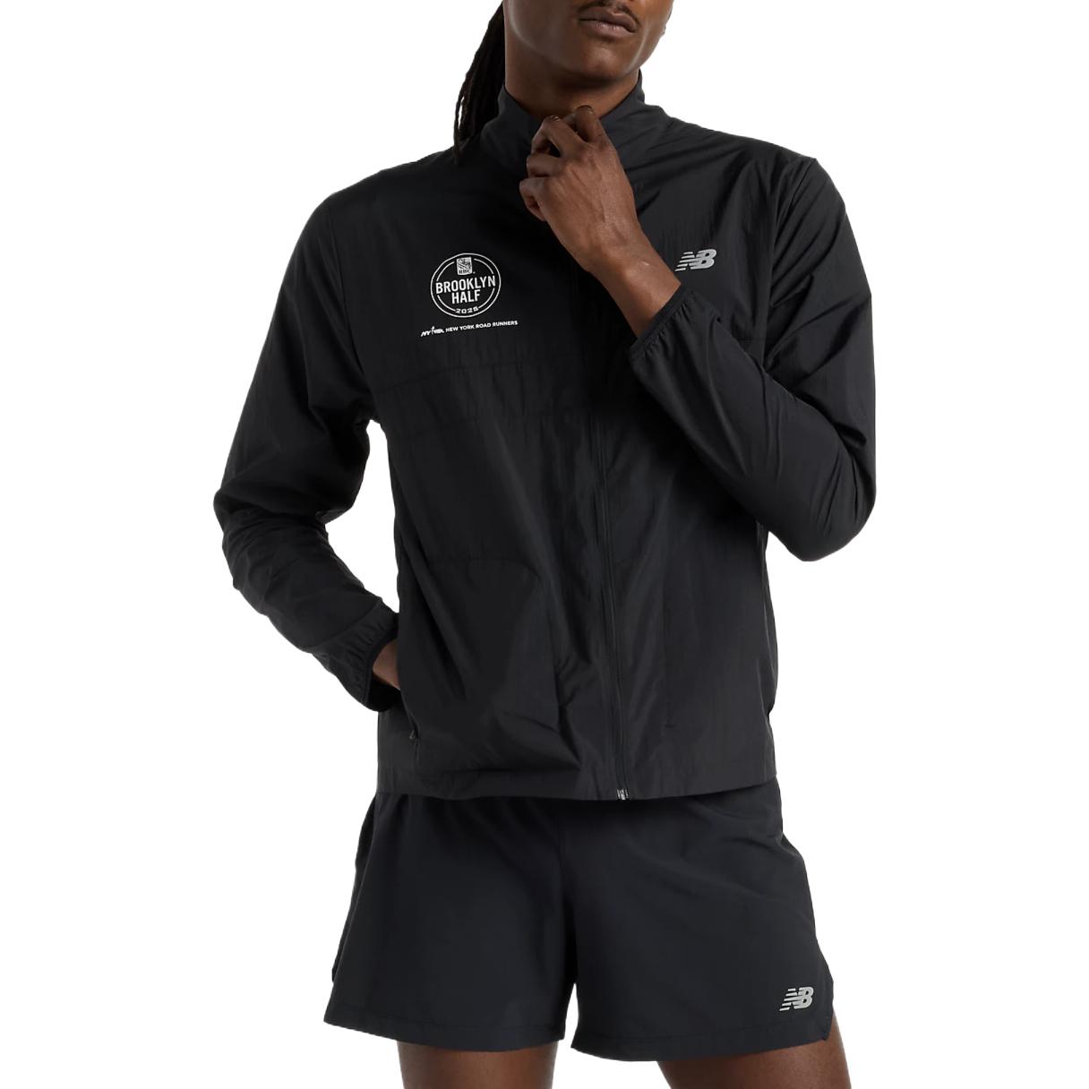 New Balance RBC Brooklyn Half Collection Athletics Packable Jacket Men's Black