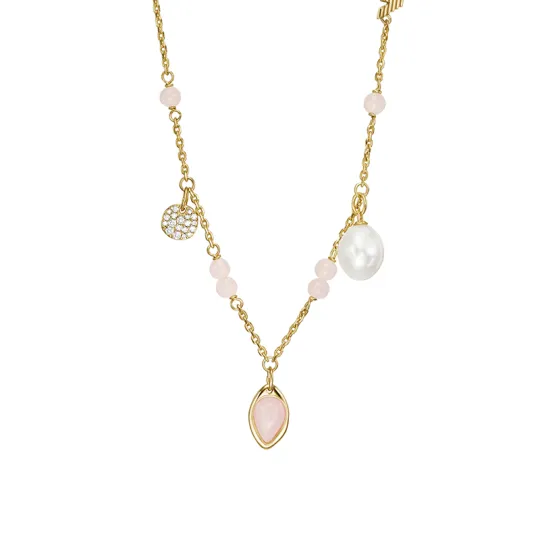 EMPORIO ARMANI Freshwater Pearl Necklaces Women's Gold/White