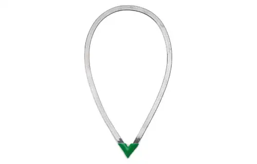 Bottega Veneta Point Necklaces Women's Parrot Green