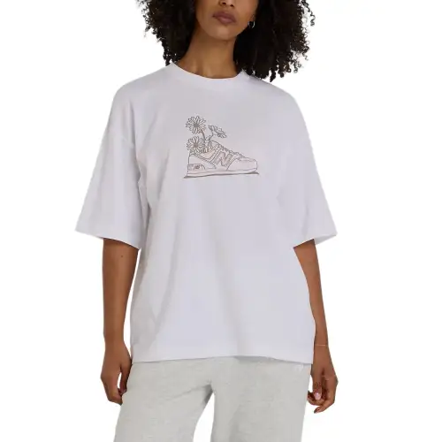 New Balance Flower SS25 T Shirt Women's White