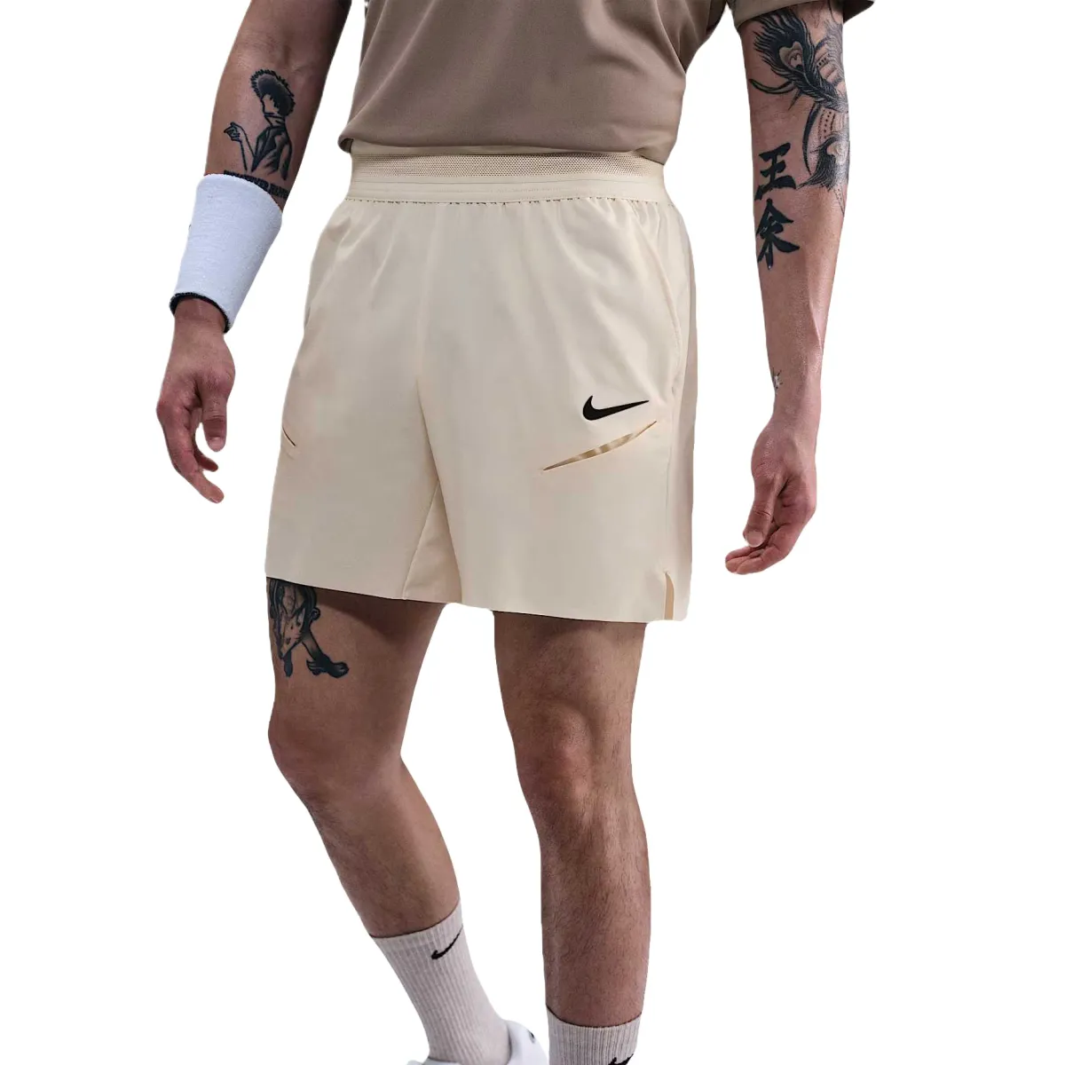 Nike Dri FitSLAM Tennis Bottom Men's Ivory White