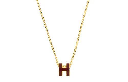 HERMES Pop H Necklace Collection Metal Necklaces Women's