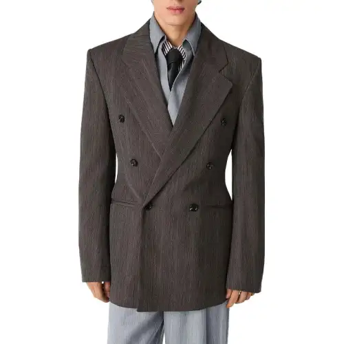 Bottega Veneta SS25 Jackets & Coats Men's Gray