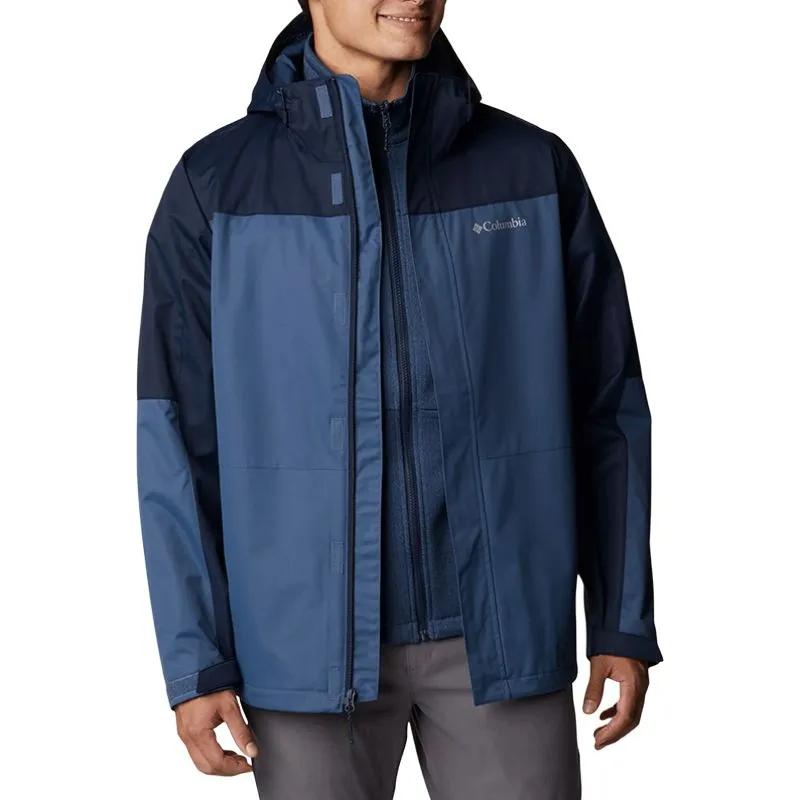 Columbia 3 in 1 Hooded Comfortable Fleece Lined Long Sleeved Waterproof, Windproof, Breathable, And Thermal