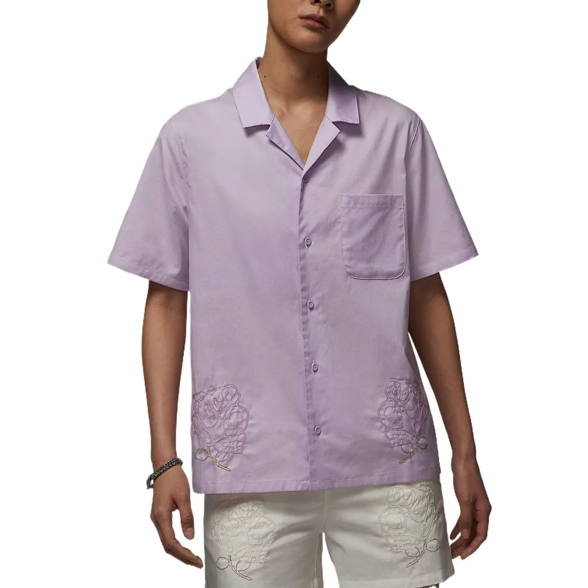 Jordan Shirts Women's Purple Lapel Moderate
