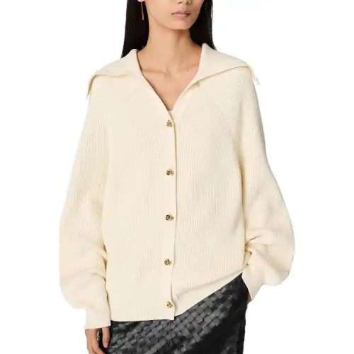 Bottega Veneta Long Sleeved Knitted Cardigan