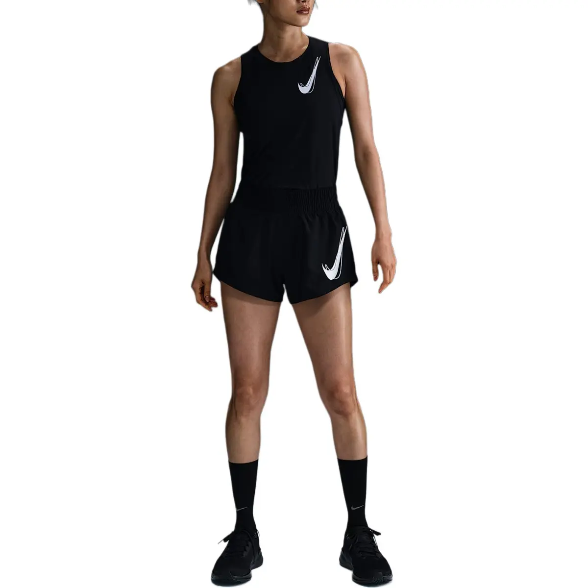 Nike Swoosh Dry Fit Casual Shorts Women's Black