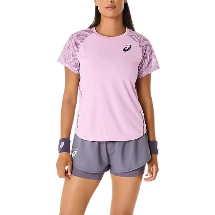 Asics SHORT SLEEVE TOP T Shirt Women's Purple
