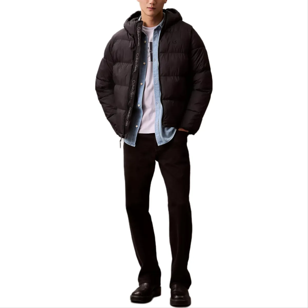 CALVIN KLEIN Puffer Jacket Men's Black