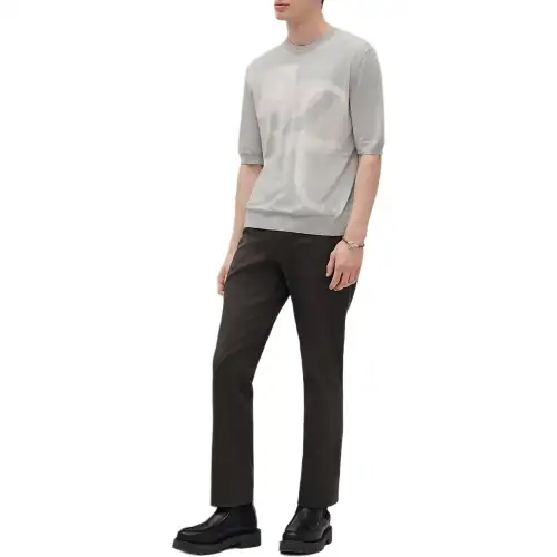 HERMES Cashmere Sweater Men's Gray