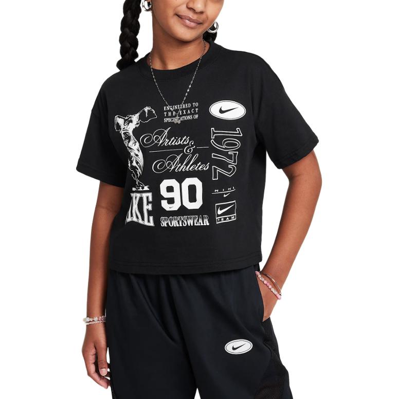 Женские футболки Nike Sportswear 1972 (черные)