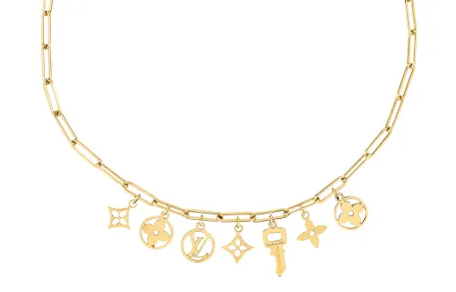 LOUIS VUITTON Roman Necklaces Women's Gold
