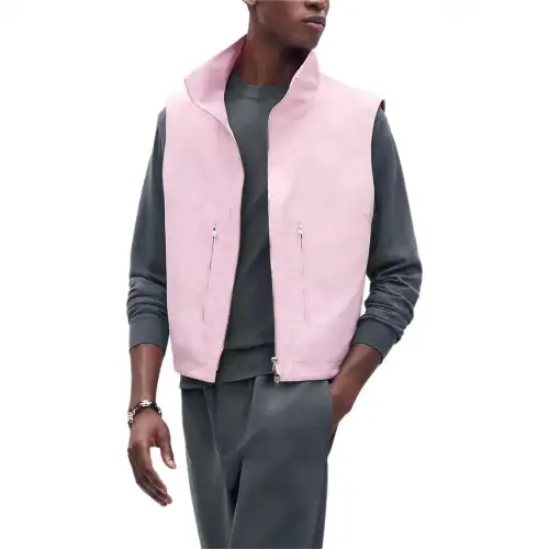 HERMES Vests Men's Pink Moderate