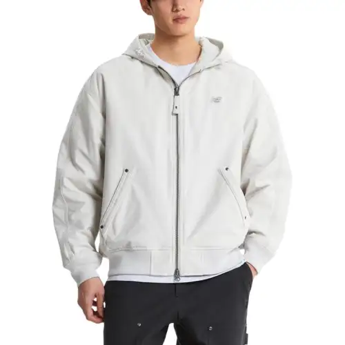 New Balance Puffer Jacket Men's Light Gray