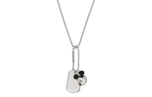 GUCCI x Disney X Gucci 925 Sterling Silver Necklaces Unisex Silver