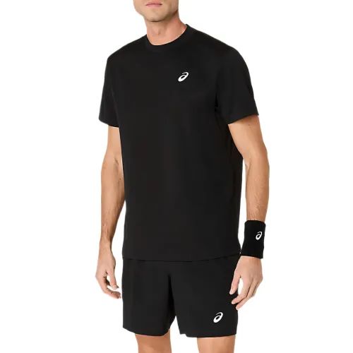 ASICS T Shirts Men's Performance Black Crew Neck