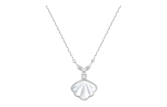 Disney 925 Sterling Silver Synthetic Cubic Zirconia Necklaces Women's