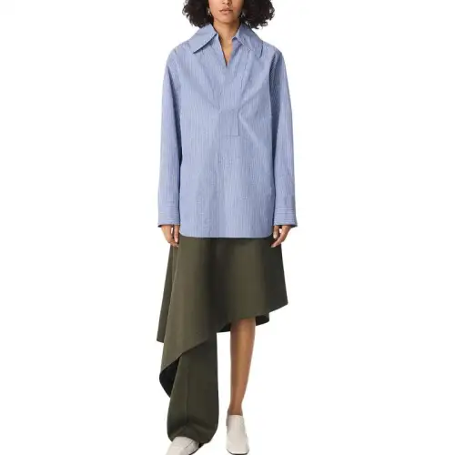 Bottega Veneta Long Sleeved Striped Shirt