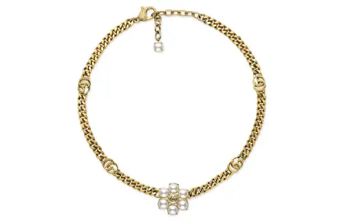 GUCCI GG Necklaces Women's Gold