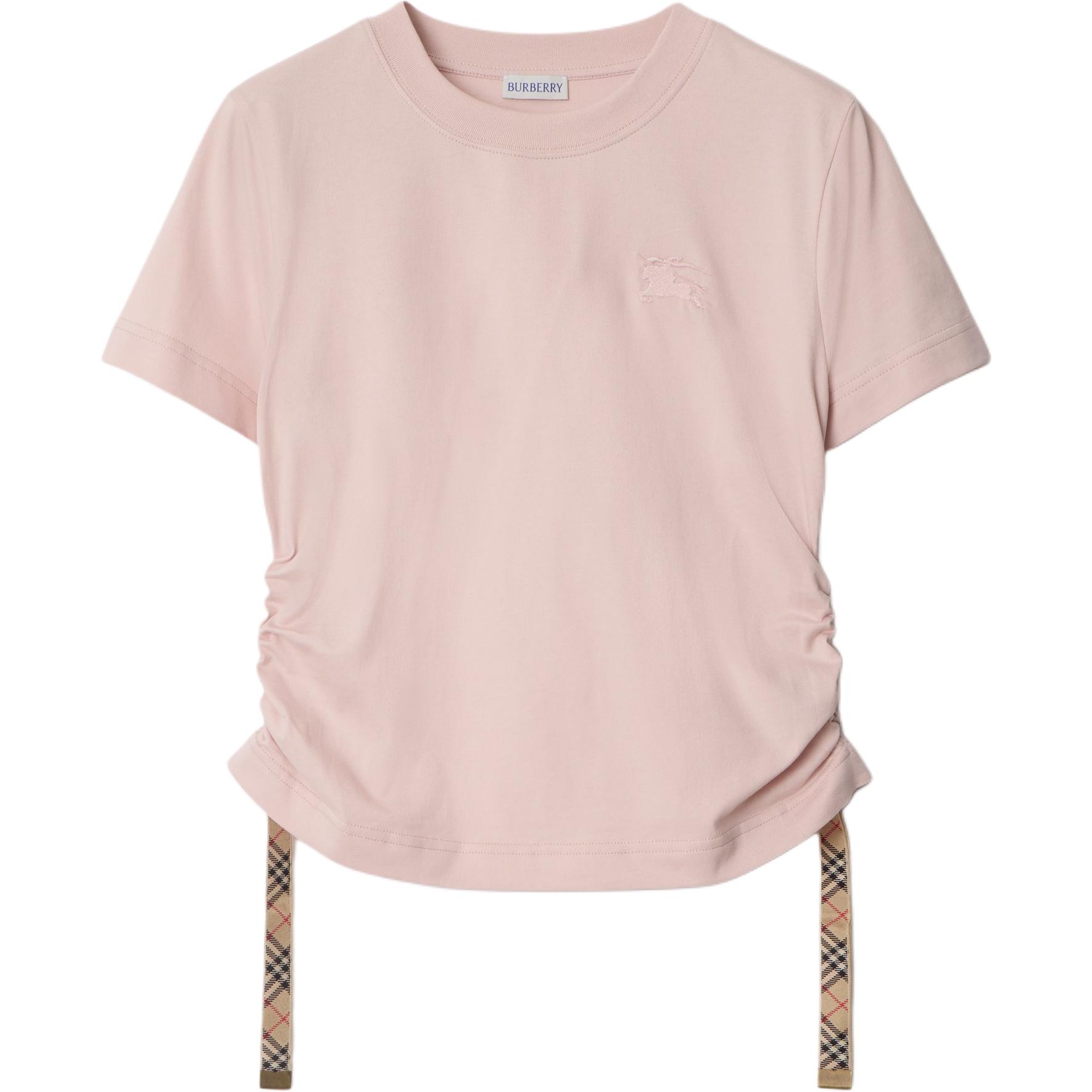 Женская футболка Burberry SS25 (розовая)