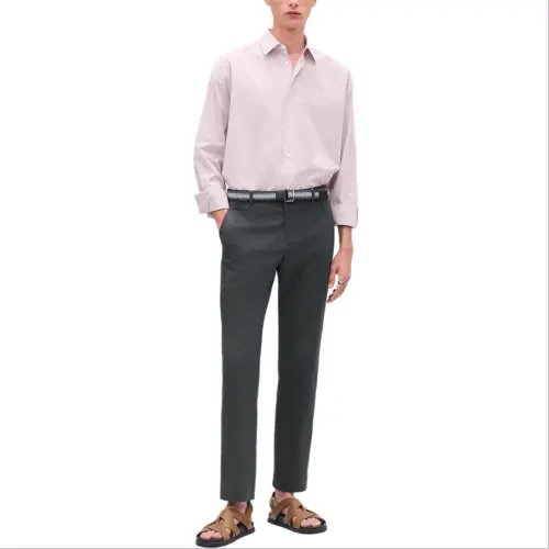 HERMES Casual Pants Men's Gray Moderate Other