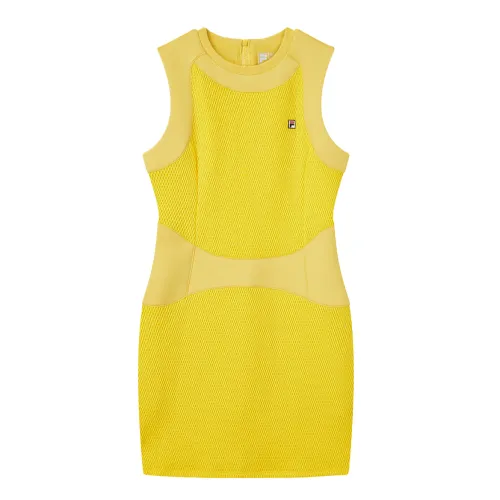 FILA Sleeveless Dresses Women's Huahua Bright Yellow Moderate