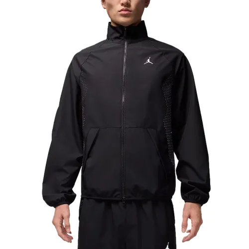 Jordan Jackets Men's Black White Stand Collar Moderate Other
