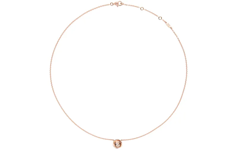 DIOR Rose 18K Rose Gold Necklaces Women's