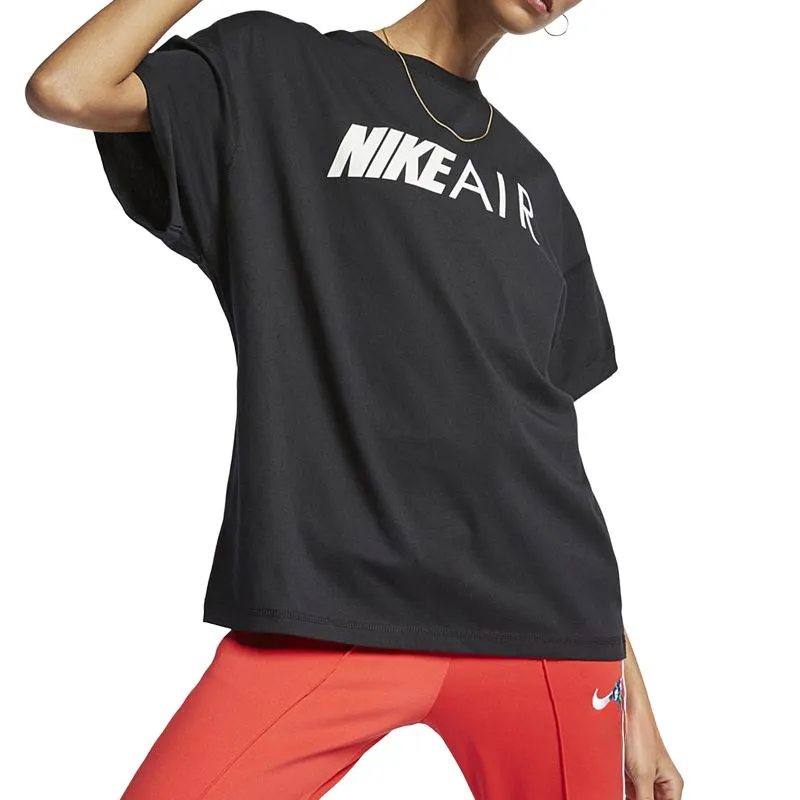 Nike Drop Shoulder Sleeve T Shirt Women's Black