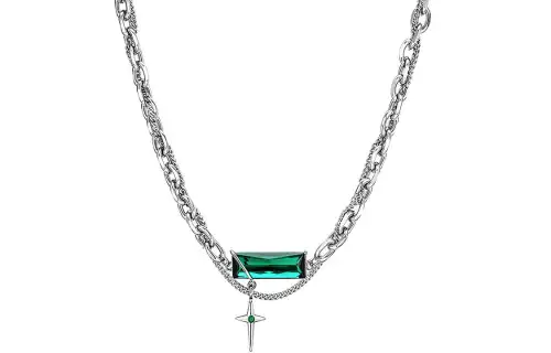 BYG Zirconium Titanium Steel Necklaces Unisex
