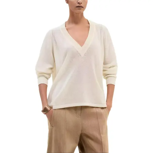 HERMES SS25 Cashmere Sweater Women's White