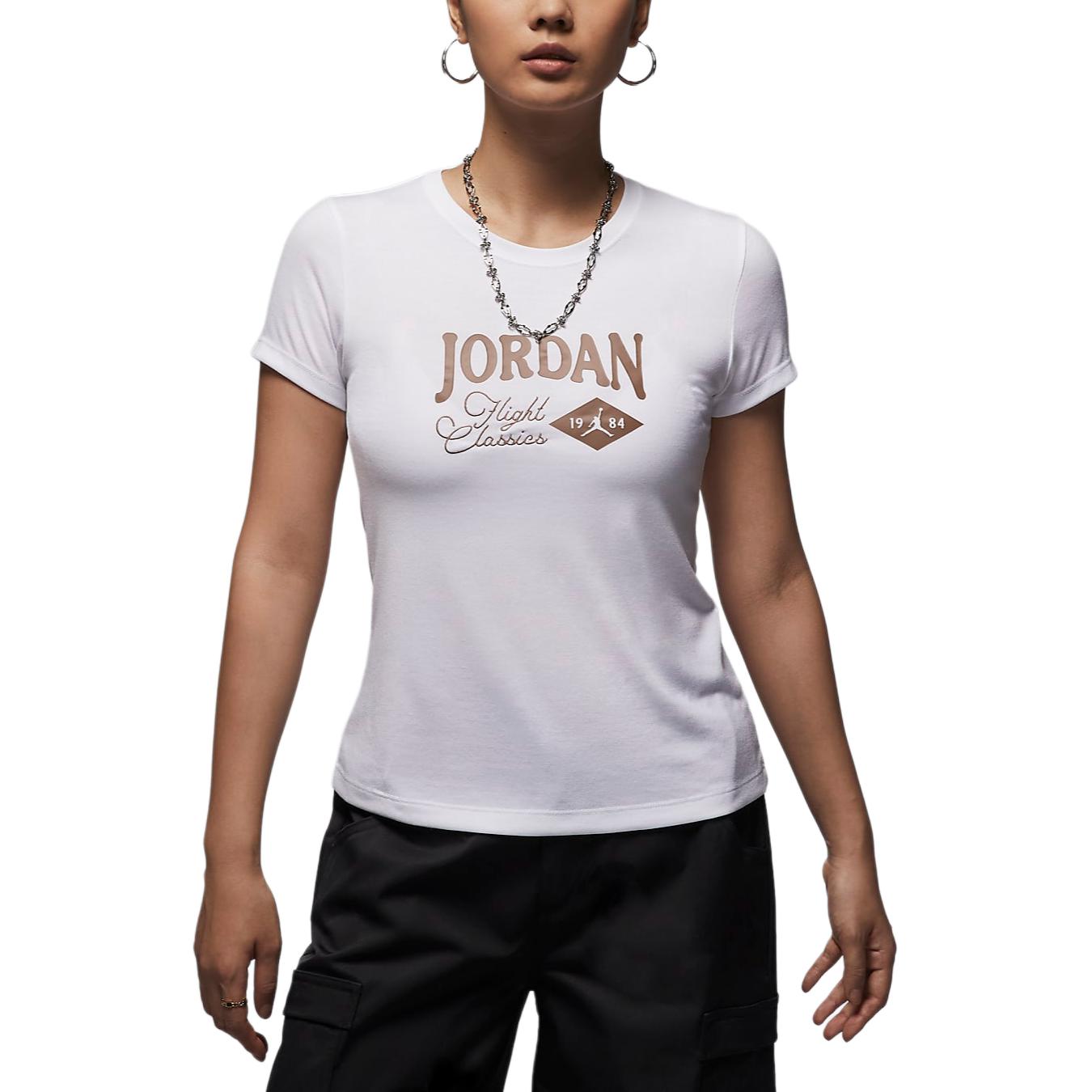 Женская футболка Jordan (белая)