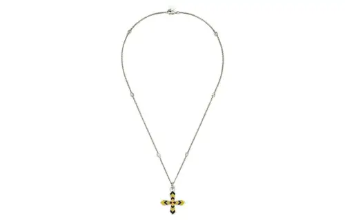 GUCCI 925 Sterling Silver Necklaces Unisex Yellow