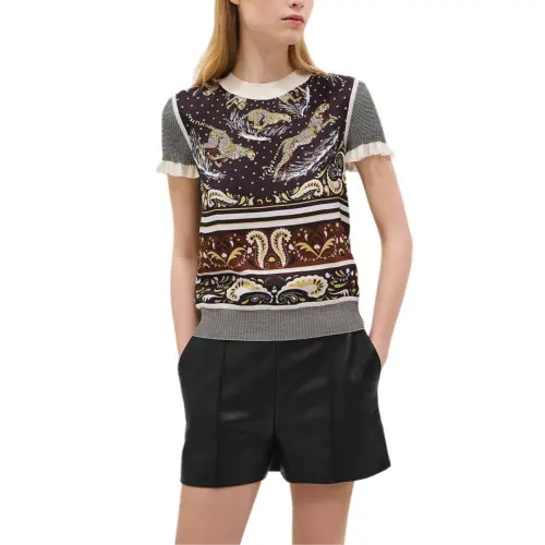 HERMES T Shirt Women's Chestnut