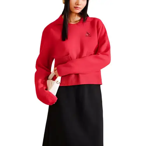 Anta x Kirsh Sports Lifestyle Collection Good Things Will Happen Knitwear Women's Rich Red