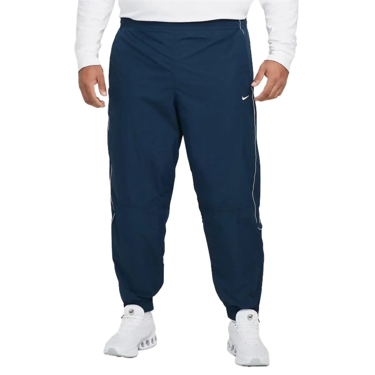 Nike Solo Swoosh Casual Pants Men's Arsenal Dark Sea Blue