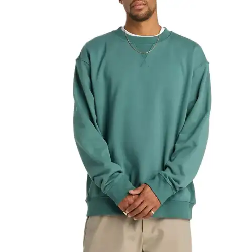 New Balance French Terry Numeric Crew Sweatshirt Men's Green